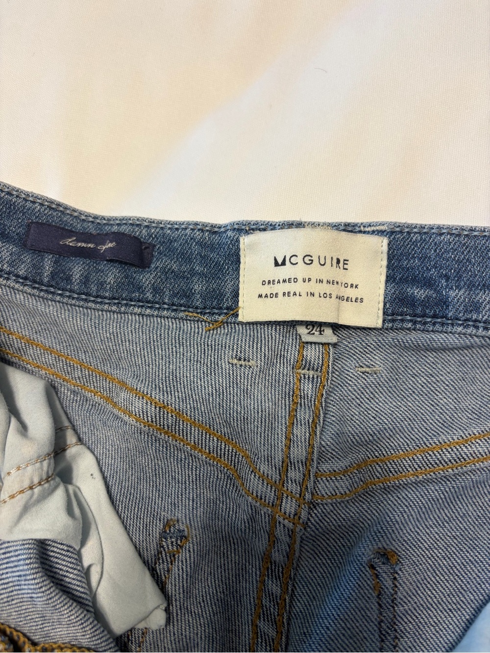 McGuire Denim Light Blue Straight Leg Jeans
